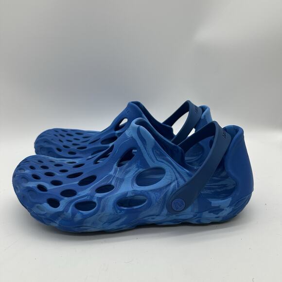 Mens Size 8 Merrell Hydro Moc 8 Blue Tie-Dye Lightweight Breathable Slip On Clog - Picture 4 of 9